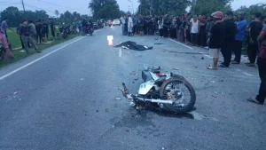 Lelaki Menunggang RXZ Maut Selepas Motosikal Dirempuh Kereta Ketika Membuat Pusingan U