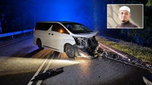 Ustaz Wadi Annuar Kemalangan Di Gerik, Vellfire Bertembung Dengan Sebuah Kereta